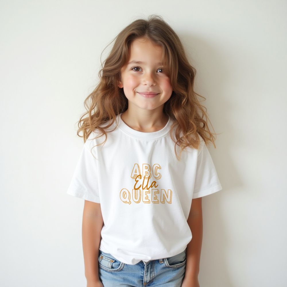 Personalisierbares Kinder T-Shirt Schulkind