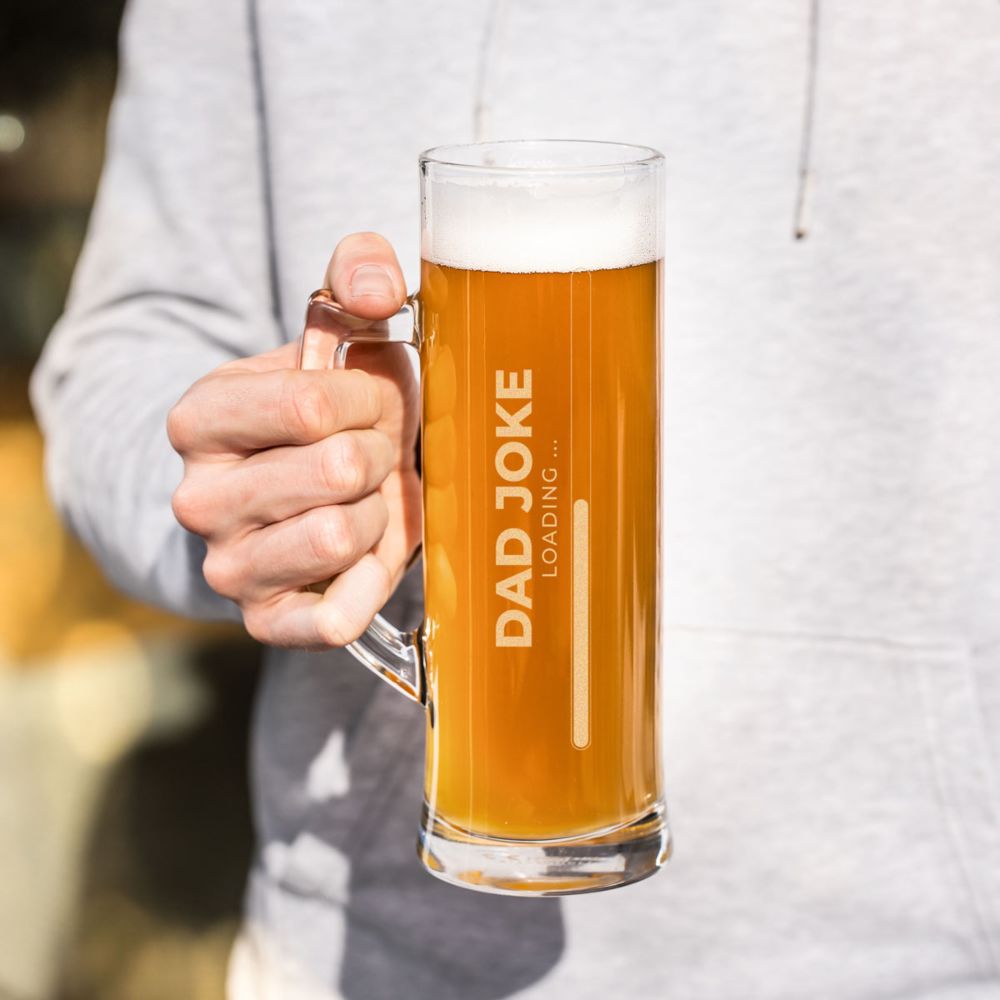 Personalisierbares Bierglas mit Ladebalken