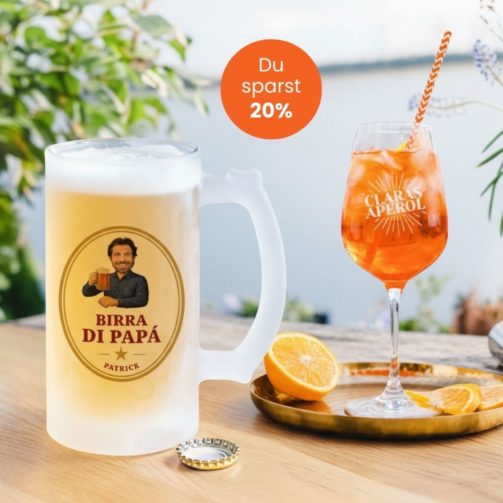 Geschenkset Aperolglas und Bierkrug