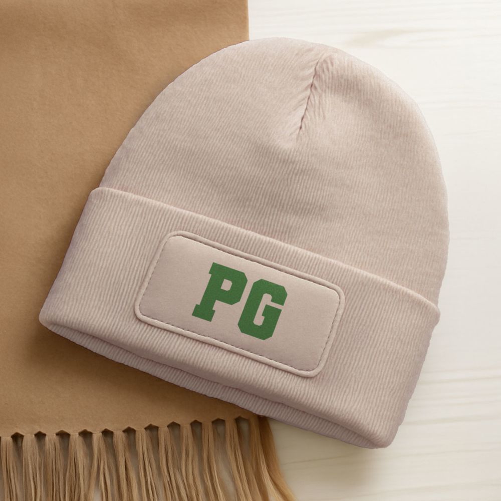 Personalisierbare Mütze mit Monogramm
