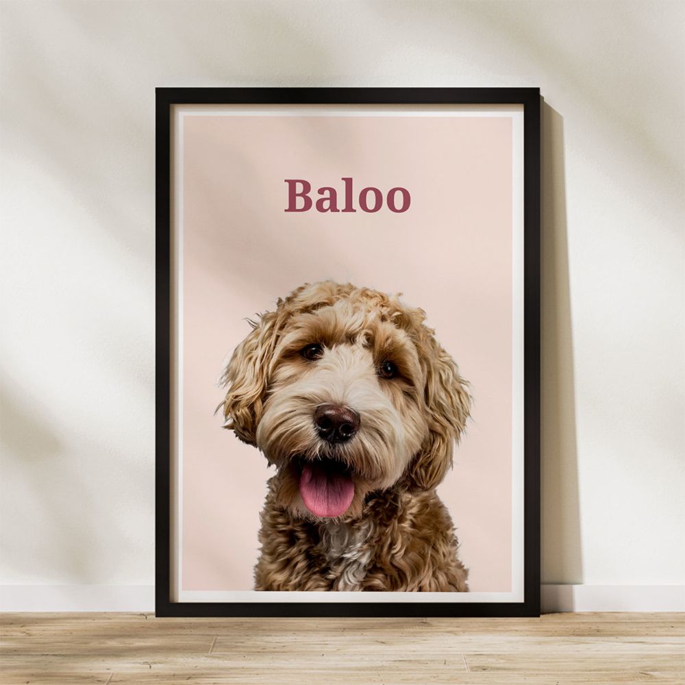 Personalisierbares Poster mit deinem Haustier