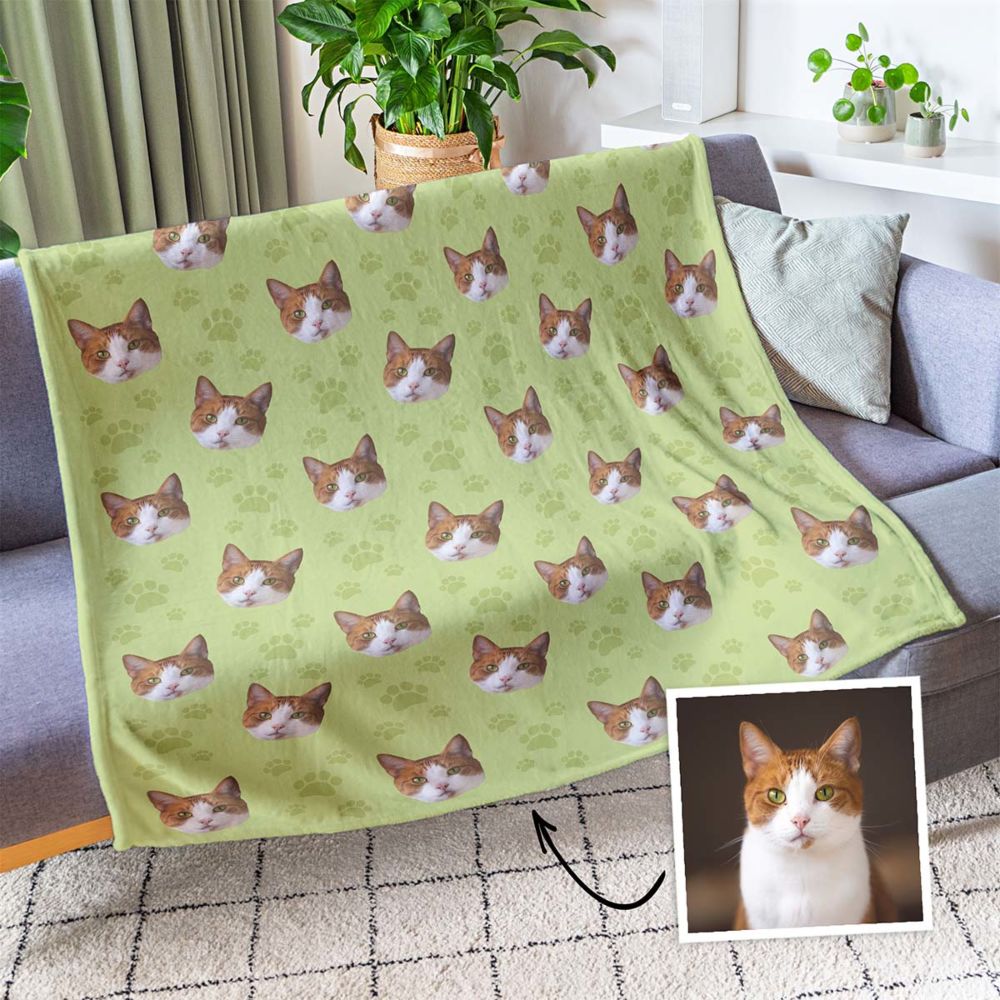 Personalisierbare Decke mit deinem Haustier