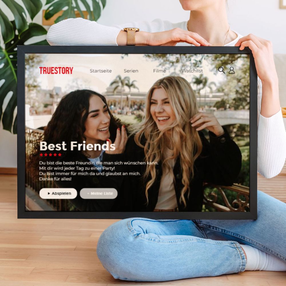 Personalisierbares Poster im Netflix-Style