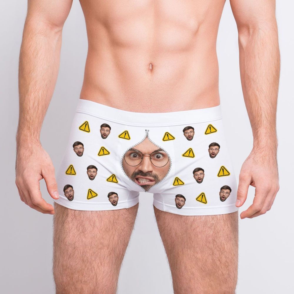 Personalisierbare Boxershorts mit Reisverschluss Design