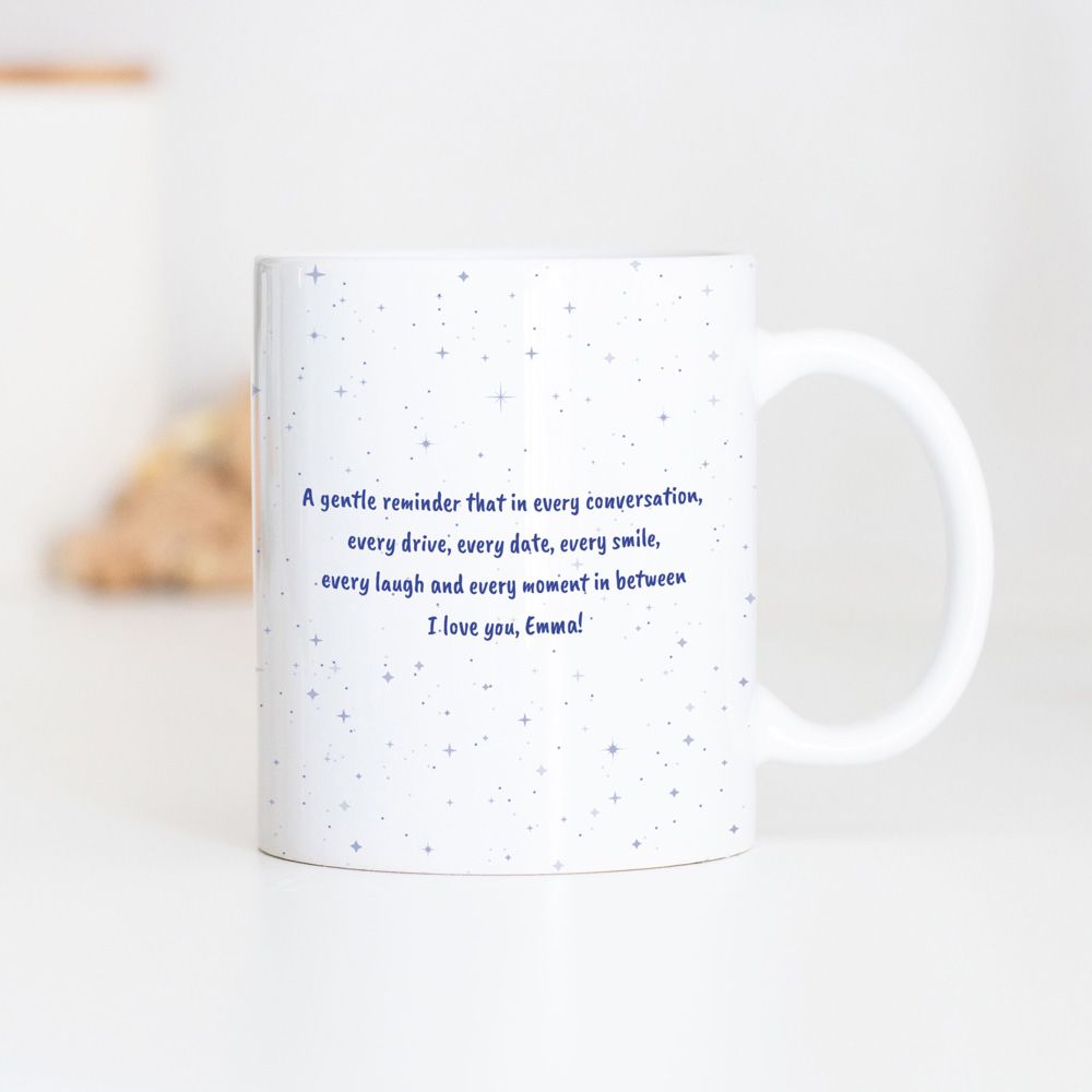 Personalisierbare Tasse mit Text