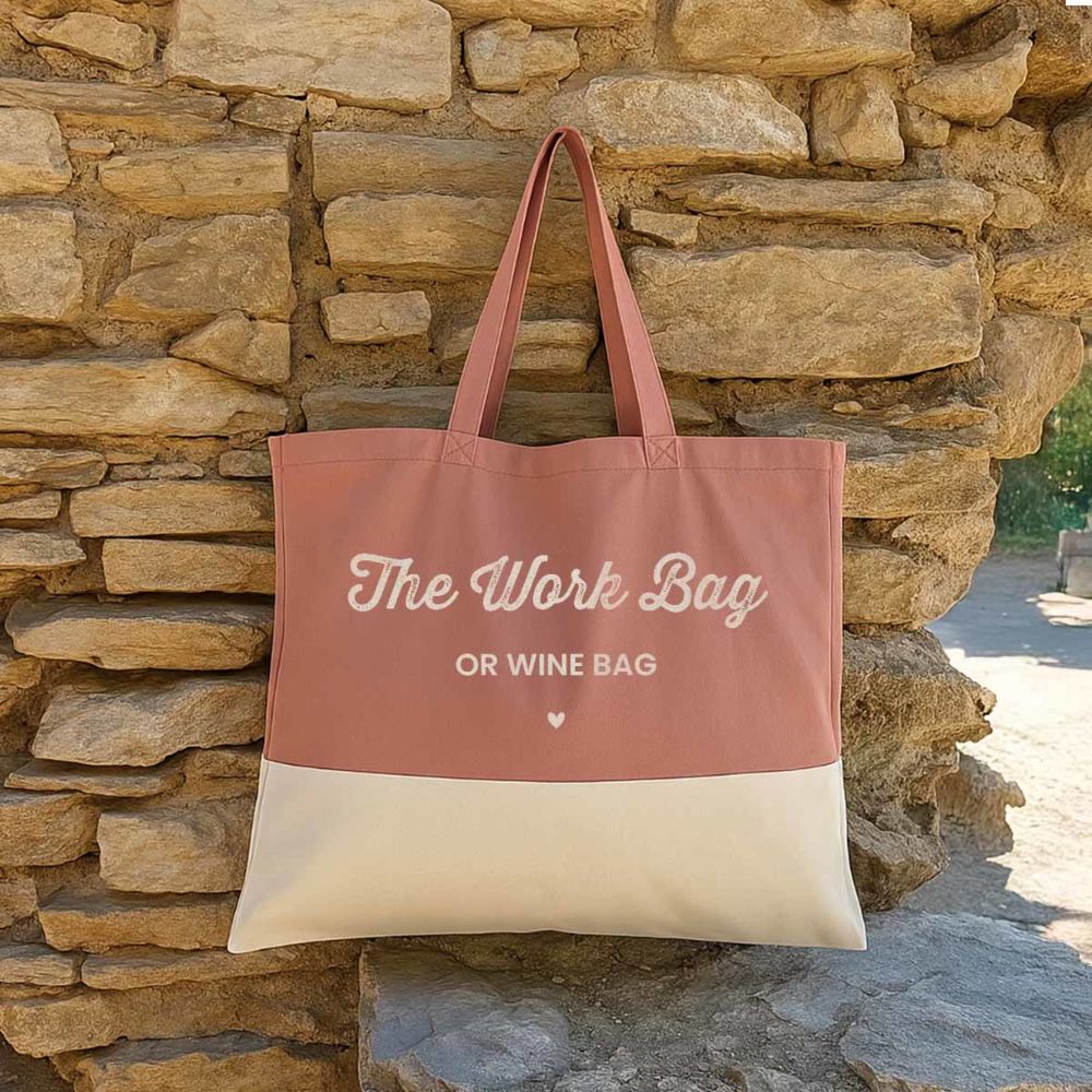 Personalisierbare Tasche mit Text und Symbol