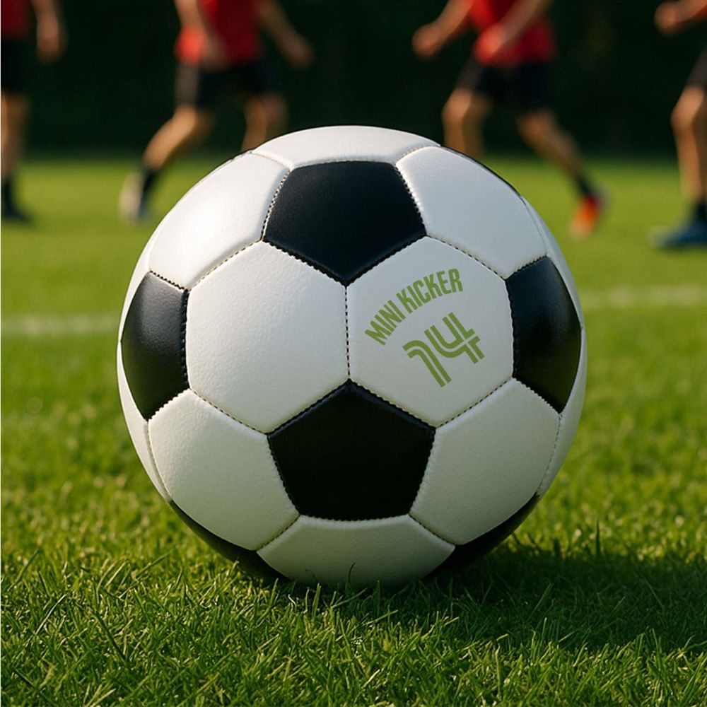 Personalisierbarer Fußball mit Text und Nummer