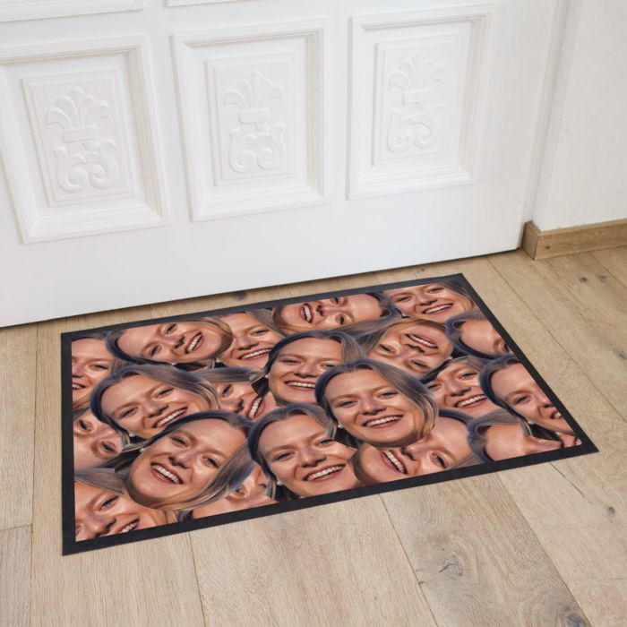 Fotogeschenke Fußmatte mit Multi-Gesicht