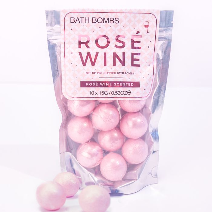 Rosé Wine Bath Bombs