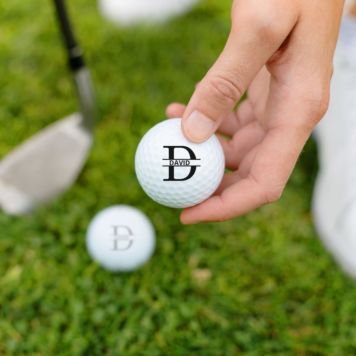 Personalisierbare Golfbälle mit Monogramm - Design