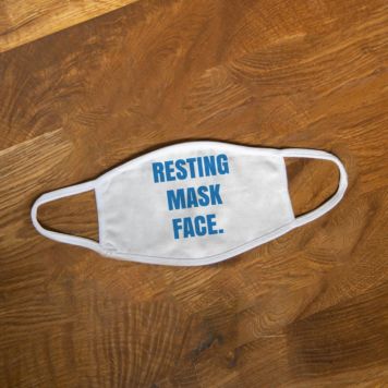 Deine eigene Gesichtsmaske mit Text - Design