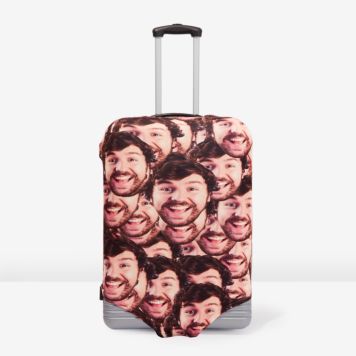 Head Case™ - Personalised Suitcase Cover - All Over L - (Cases 76-81cm tall)