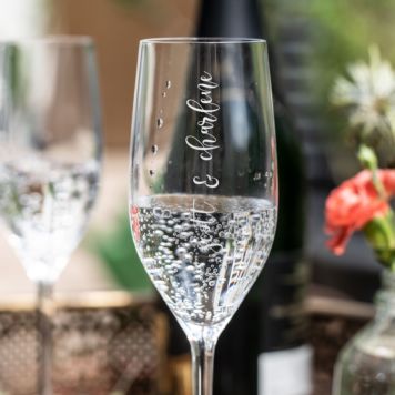 Personalised champagne glass - Design