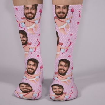 Personalised Love-Themed Face Socks - Design