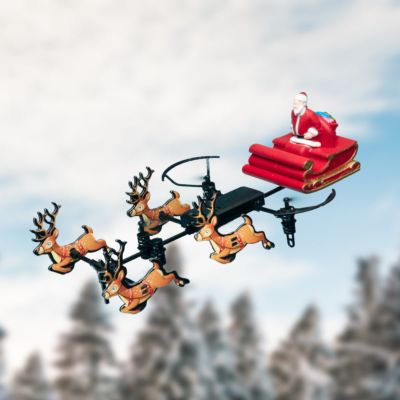 Flying Santa Drohne