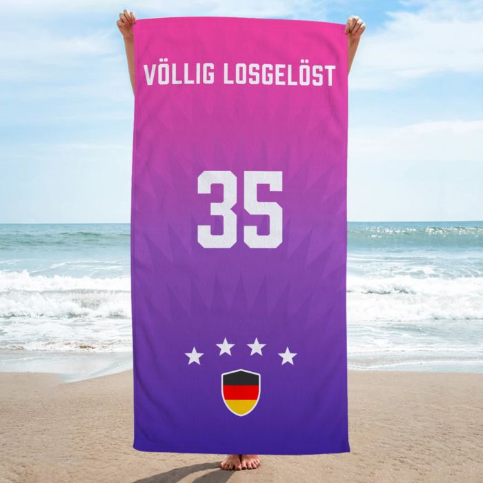 Personalisiertes Handtuch zur Fußball EM
